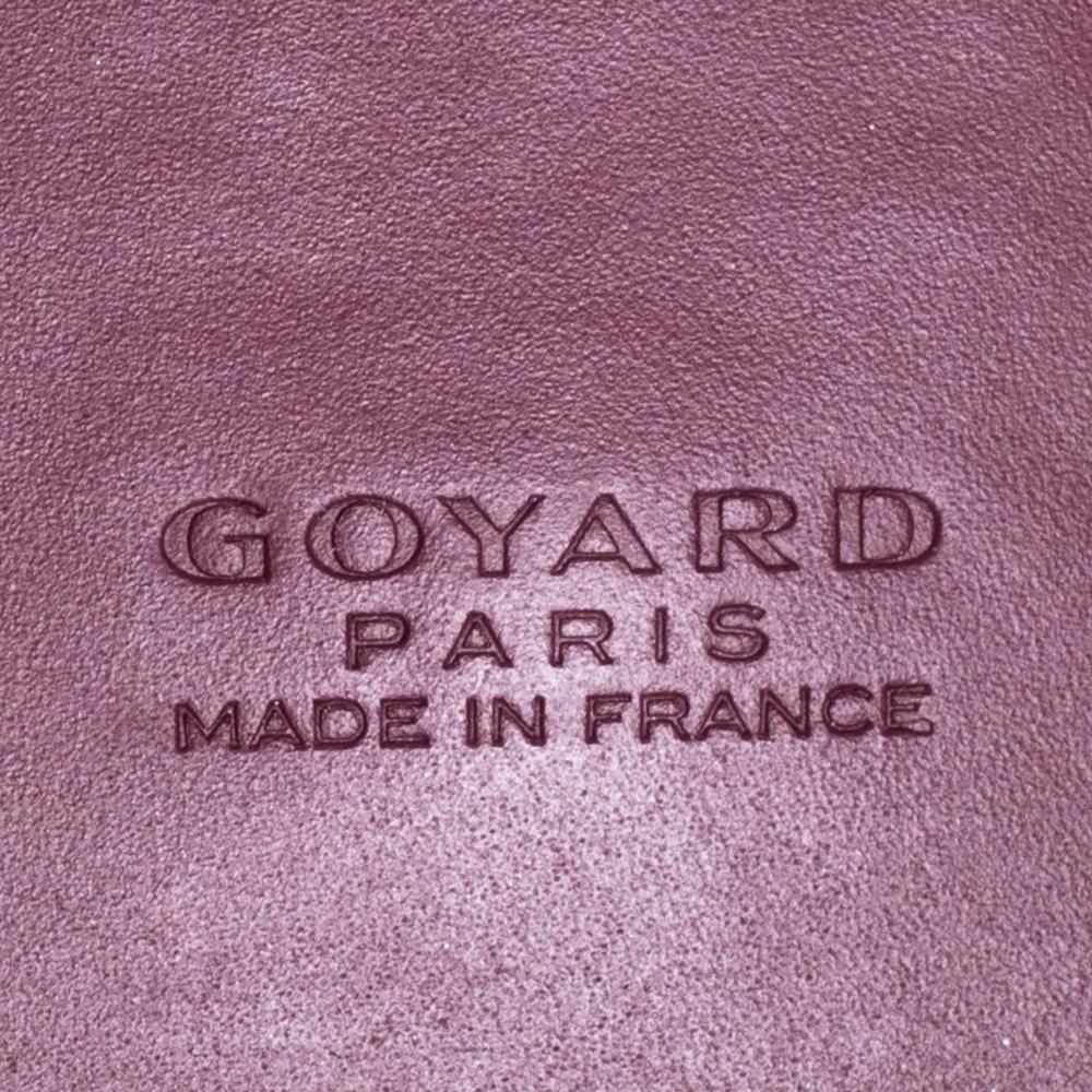 Goyard Burgund Goyardine beschichtetem Segeltuch und Leder Marquises Tote 5