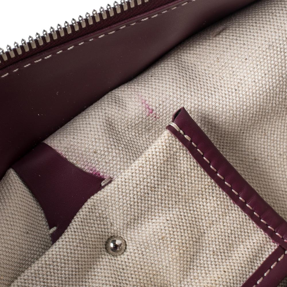 Goyard Burgund Goyardine beschichtetem Segeltuch und Leder Marquises Tote 3