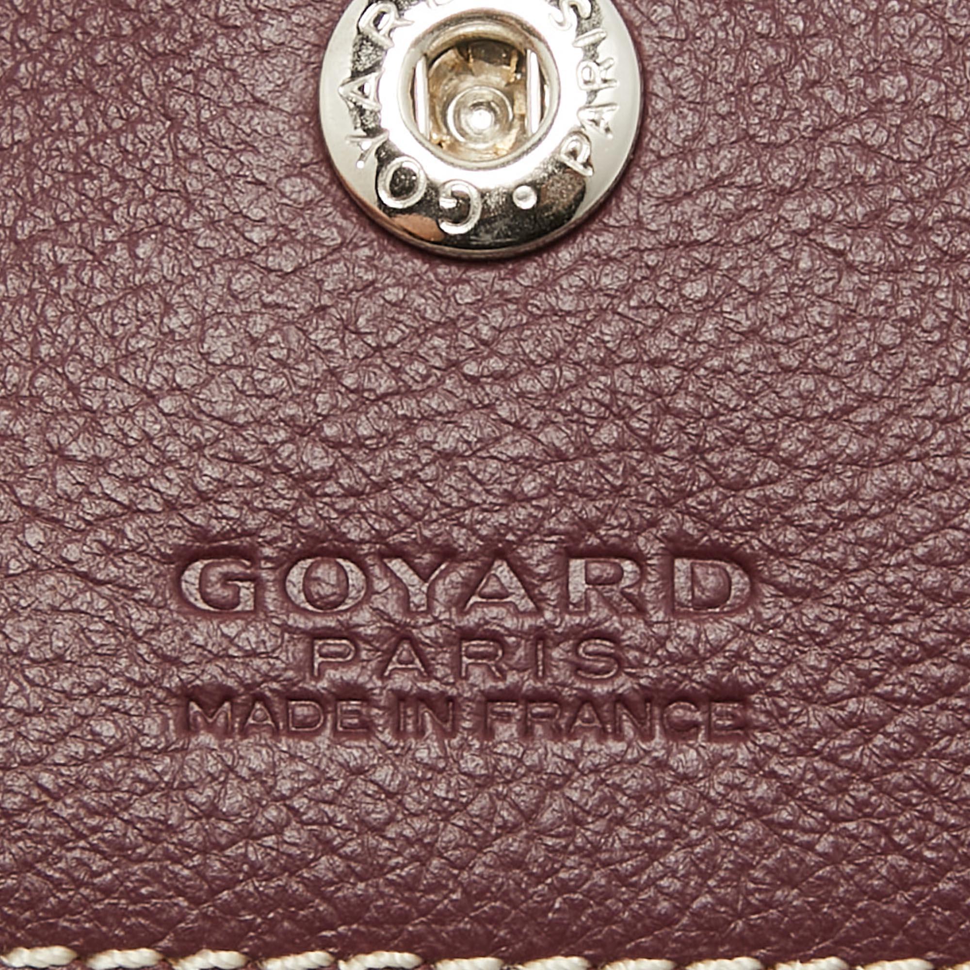 Goyard Burgundy Goyardine Coated Canvas and Leather Saint Louis GM Tote 5