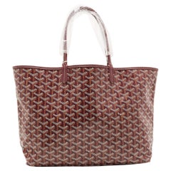 Goyard Burgundy Goyardine Coated Canvas and Leather Saint Louis PM Tote