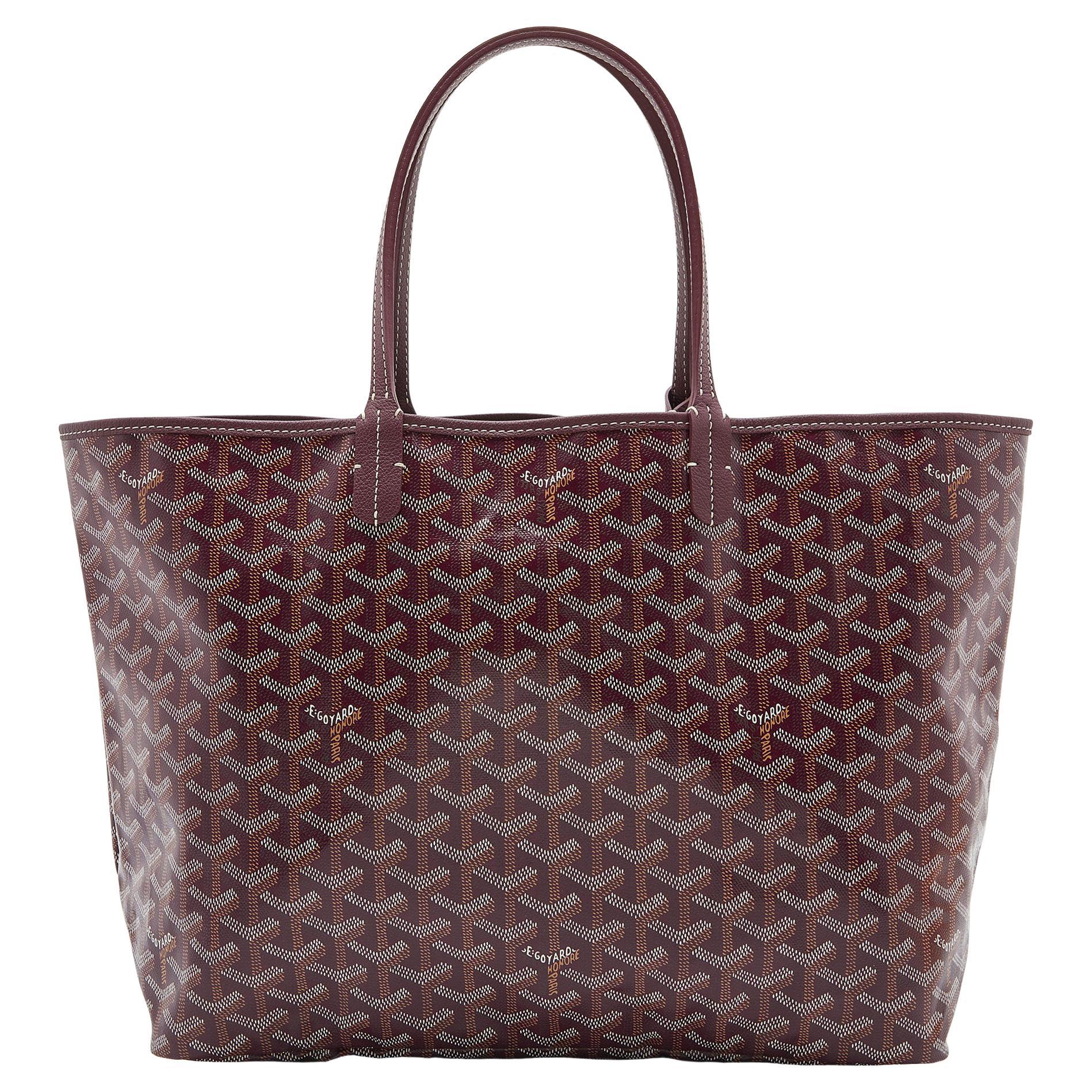 Fourre-tout Goyard Bourgogne Goyardine en toile et cuir Saint Louis PM