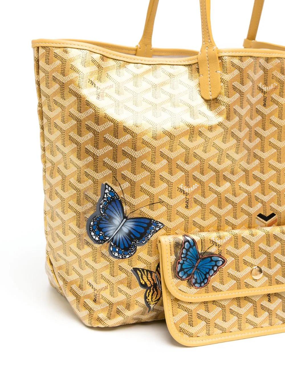 Goyard Butterfly Gold Limited Edition St Louis PM Bag In Excellent Condition In London, GB