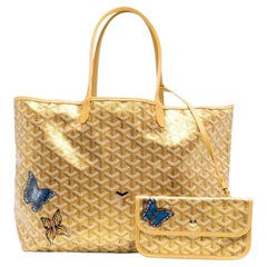 Gold Goyard - 2 For Sale on 1stDibs  goyard hotel trunk bag, goyard  mediterranee beach bag, gold goyard bag