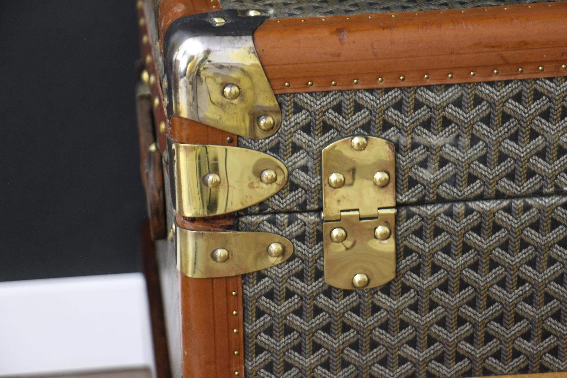 Goyard Cabine Trunk,  Baule Goyard da 110 cm in tela Chevrons 4