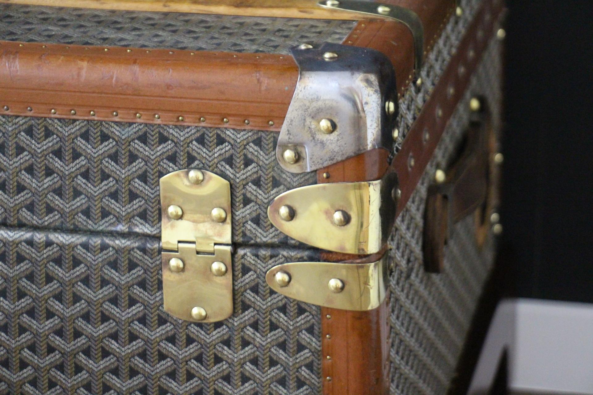 Goyard Cabine Trunk,  Baule Goyard da 110 cm in tela Chevrons 5