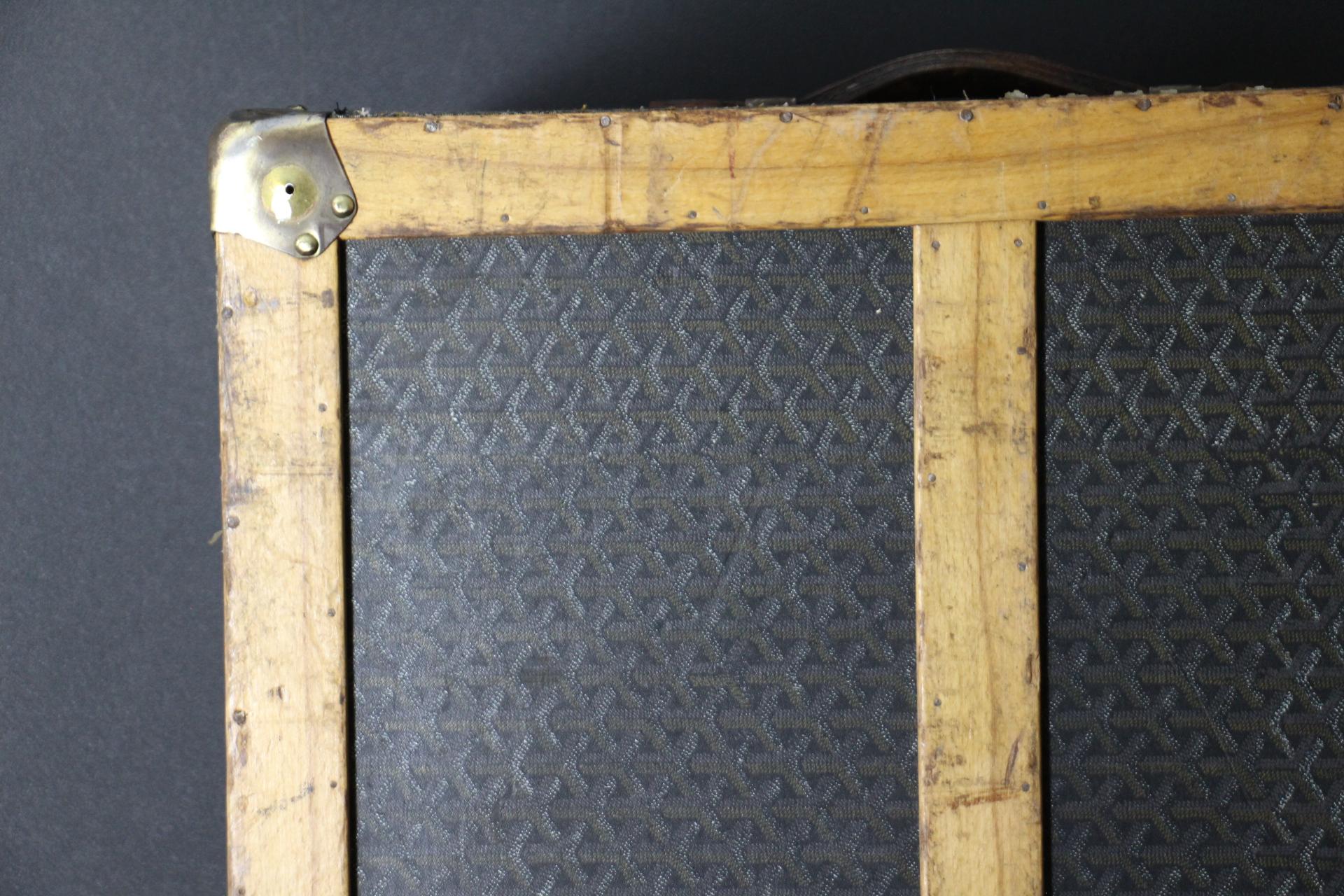 Goyard Cabine Trunk,  Baule Goyard da 110 cm in tela Chevrons 7