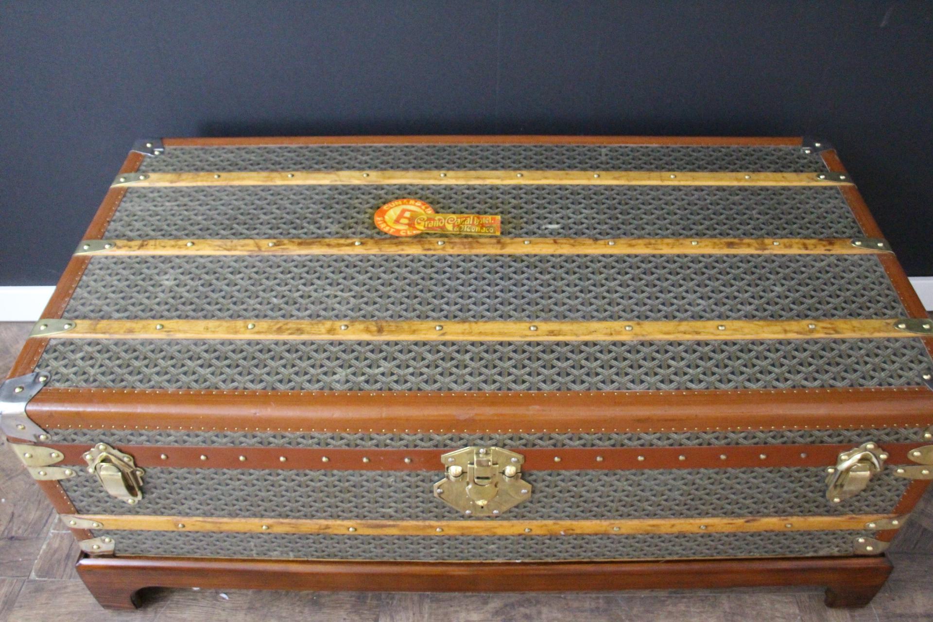 Goyard Cabine Trunk,  Baule Goyard da 110 cm in tela Chevrons 8