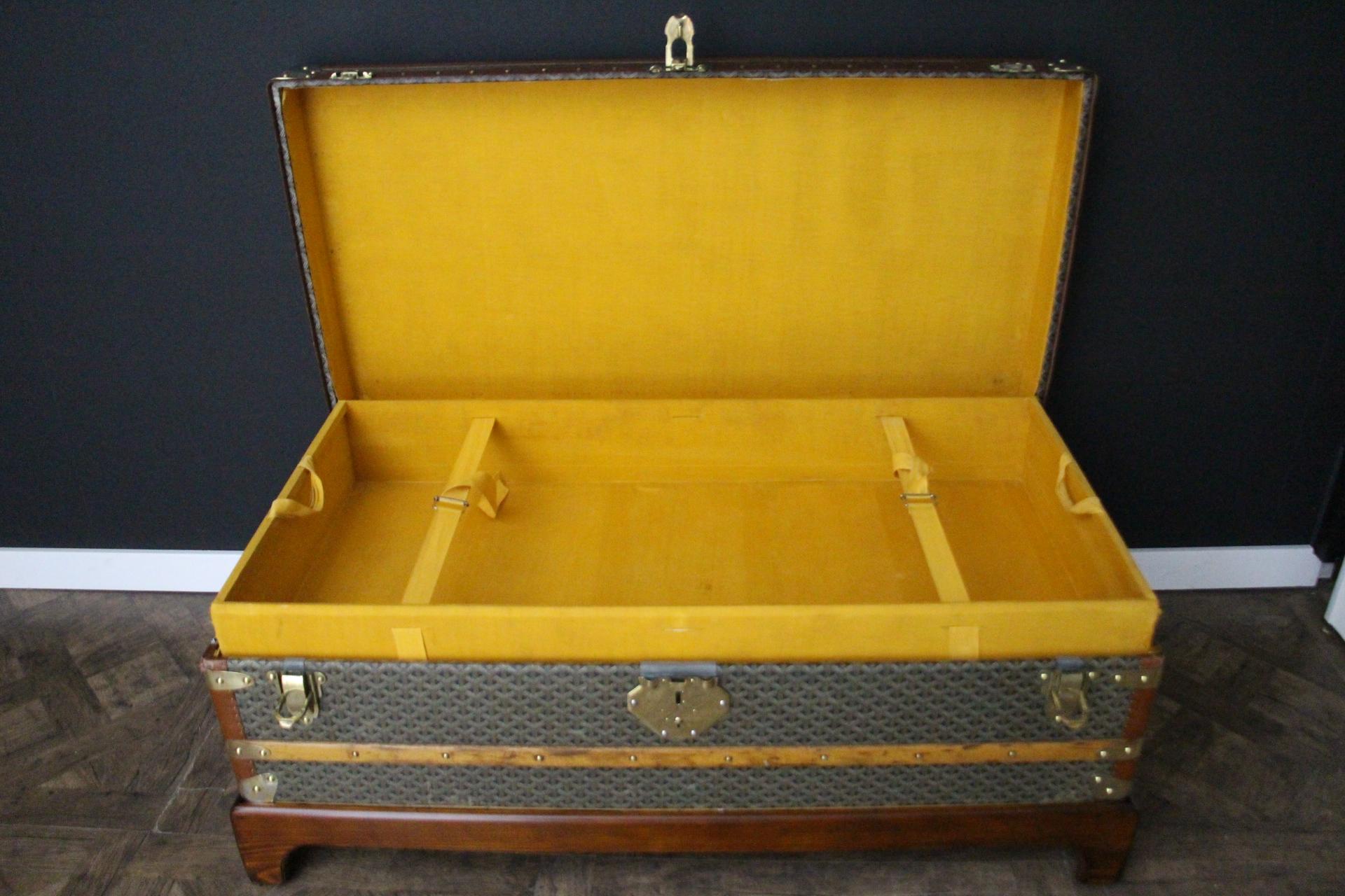 Goyard Cabine Trunk,  Baule Goyard da 110 cm in tela Chevrons 9