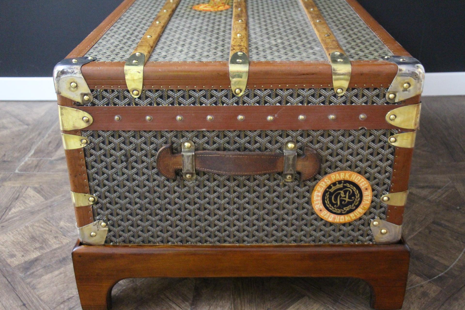Goyard Cabine Trunk,  Baule Goyard da 110 cm in tela Chevrons 1