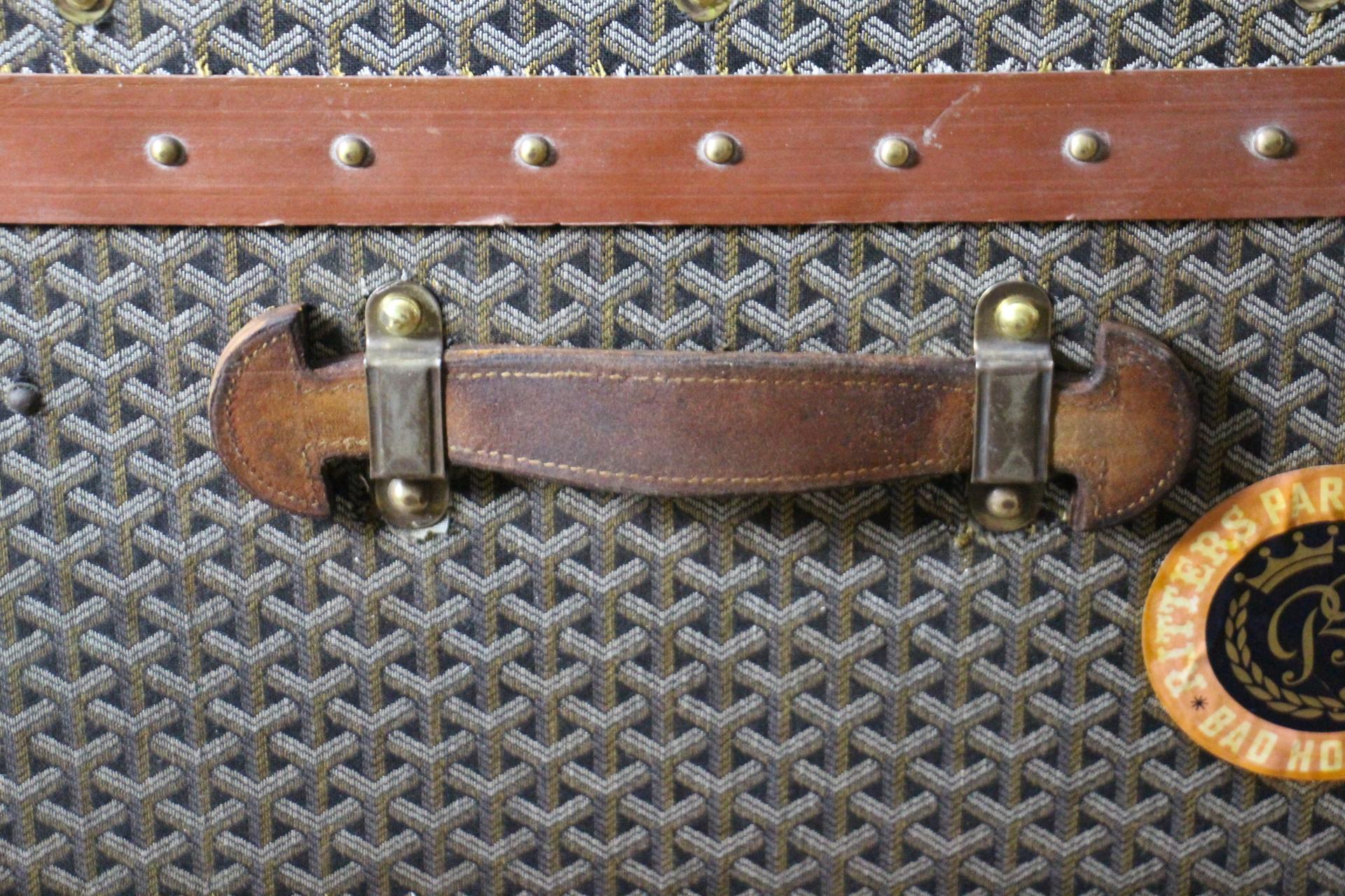 Goyard Cabine Trunk,  Baule Goyard da 110 cm in tela Chevrons 2