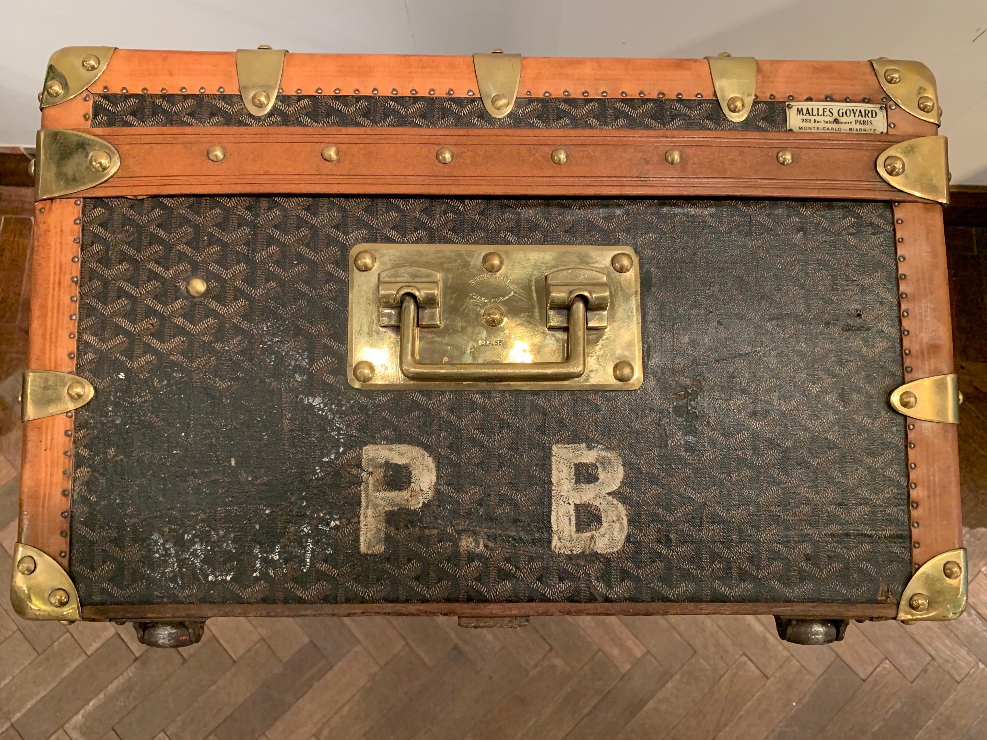 Goyard Cabin Trunk, circa 1930 8