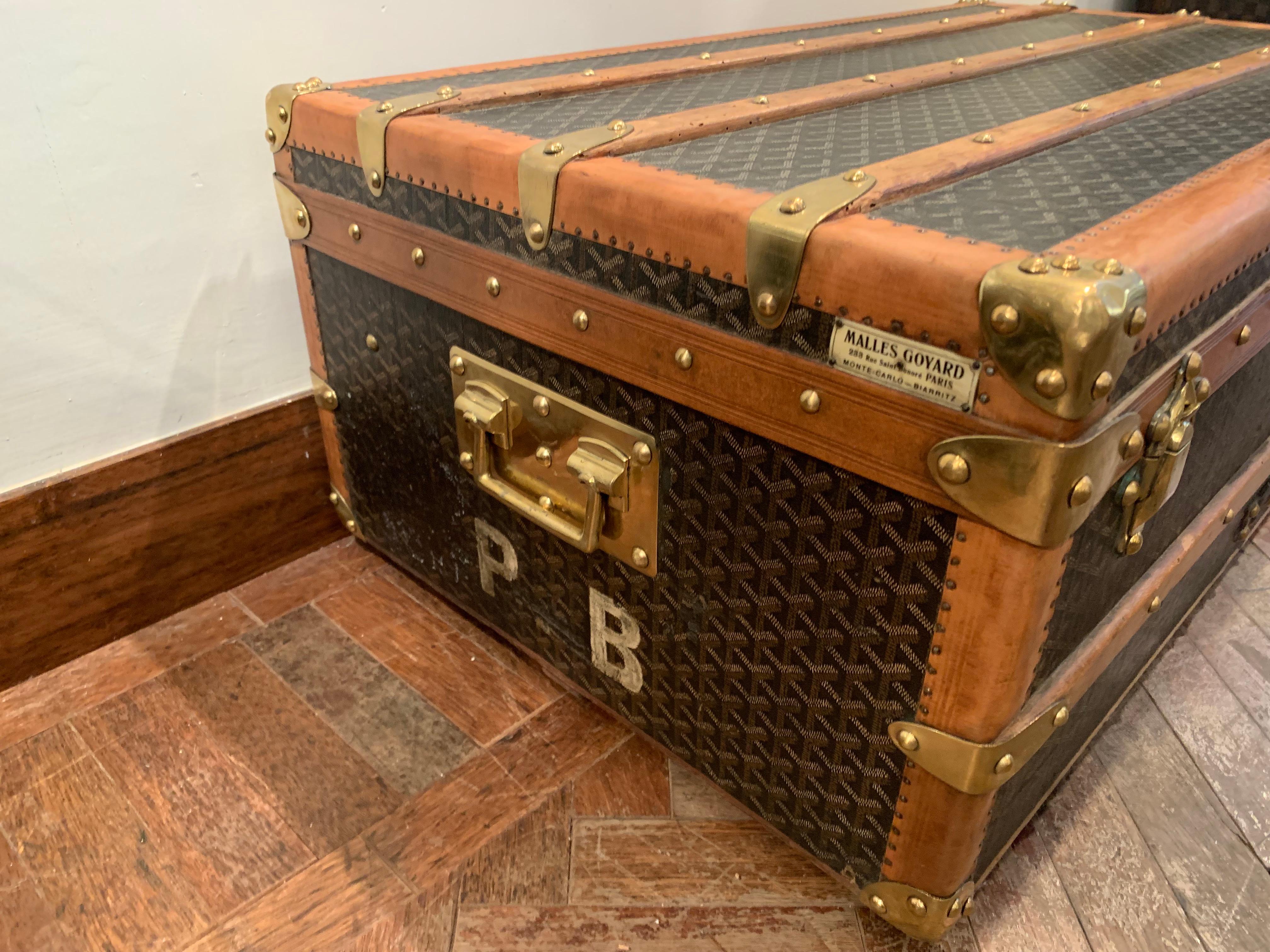 French Goyard Cabin Trunk, circa 1930