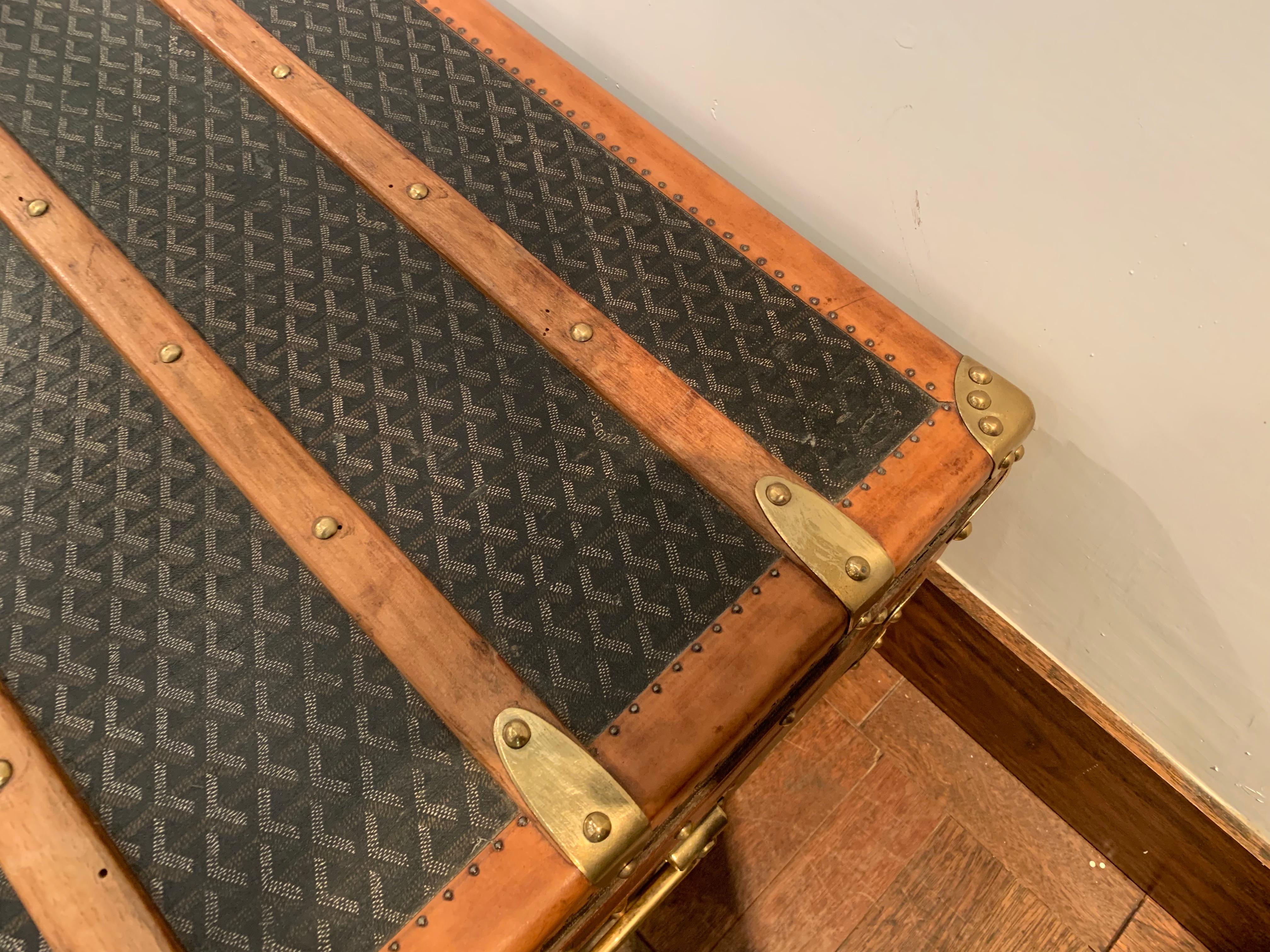 Mid-20th Century Goyard Cabin Trunk, circa 1930