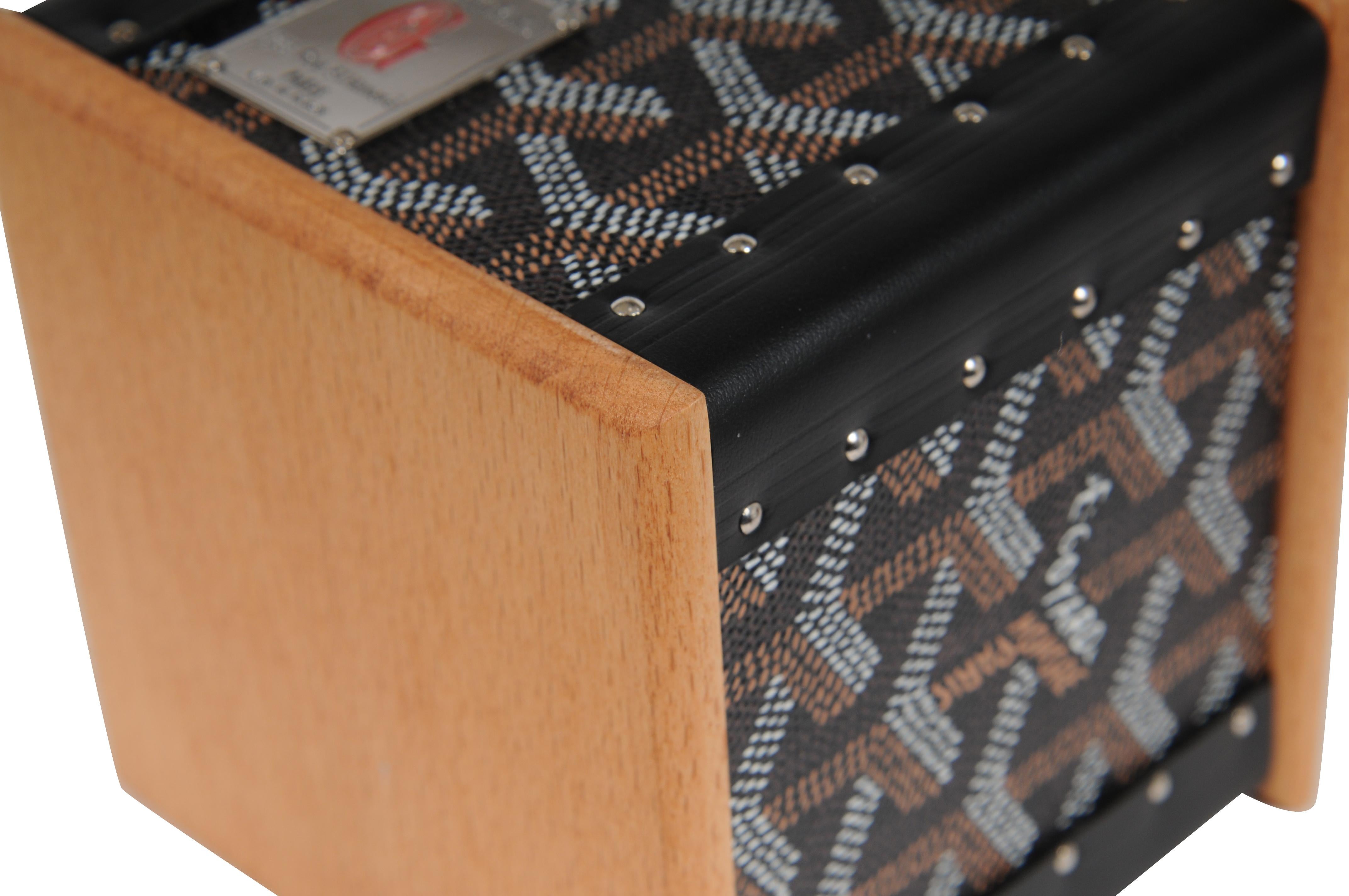 Goyard Portacandele Nero Marrone Casa Decor Scrivania Matita Portavaso Display in vendita 4