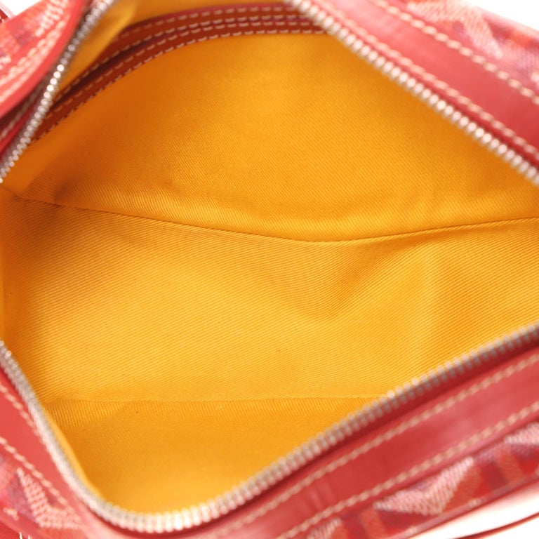 GOYARD Cap Vert Coated Canvas Messenger Bag Orange
