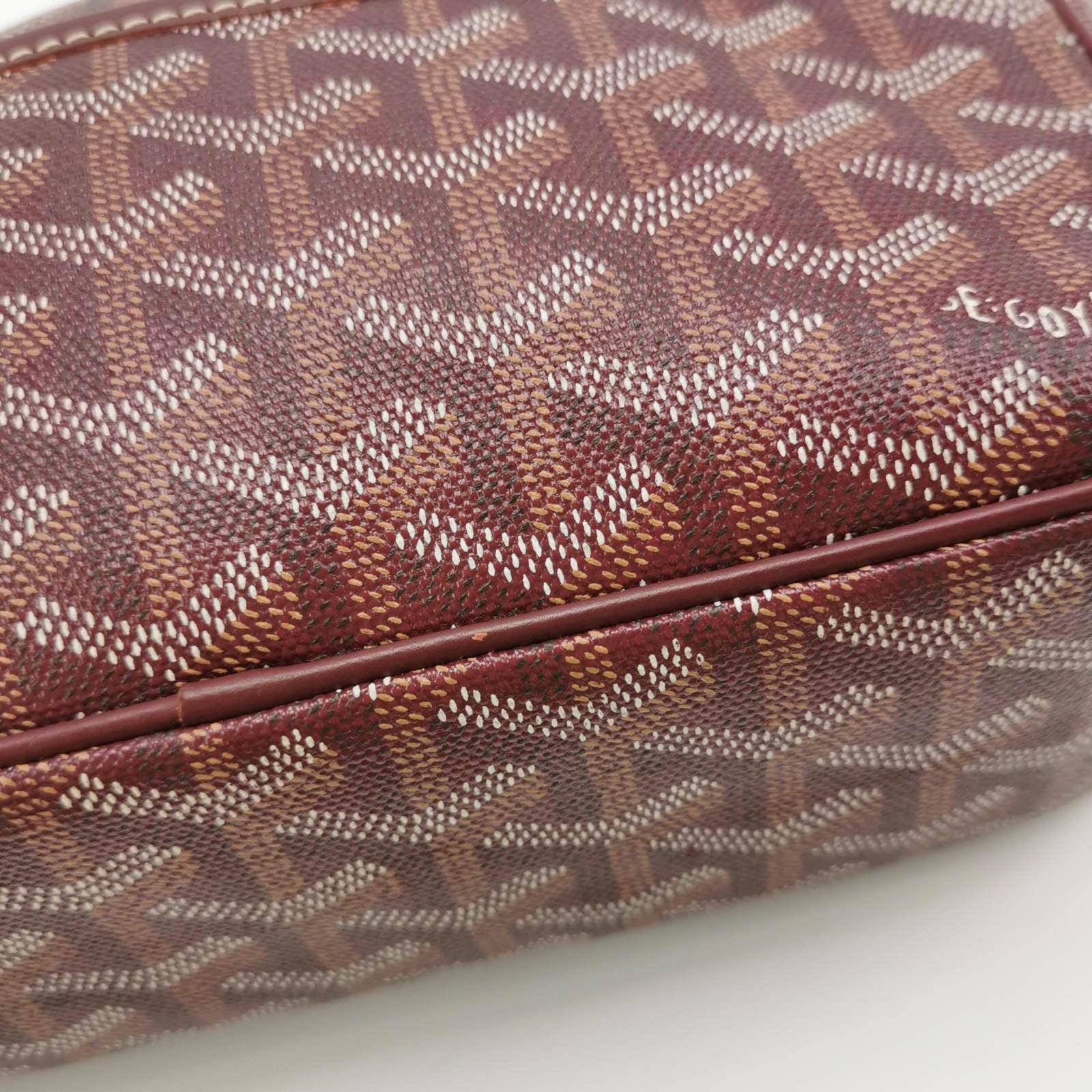 Goyard Cap Vert Crossbody Goyardine Burgundy 7