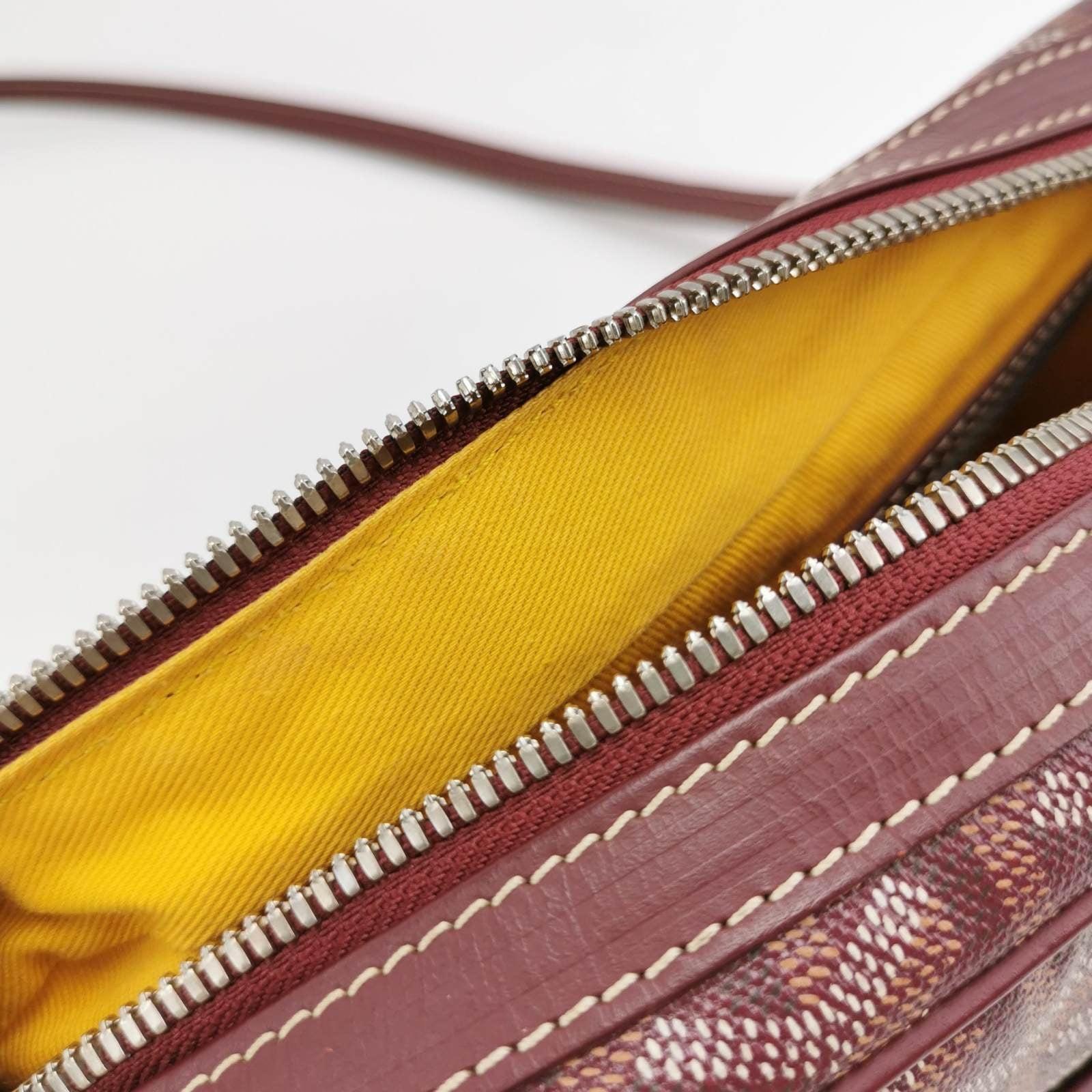 Goyard Cap Vert Crossbody Goyardine Burgundy 8