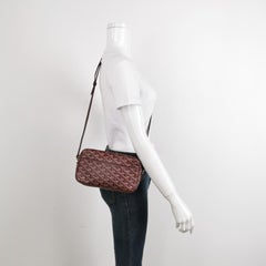 Goyard Cap Vert Crossbody Goyardine Burgundy