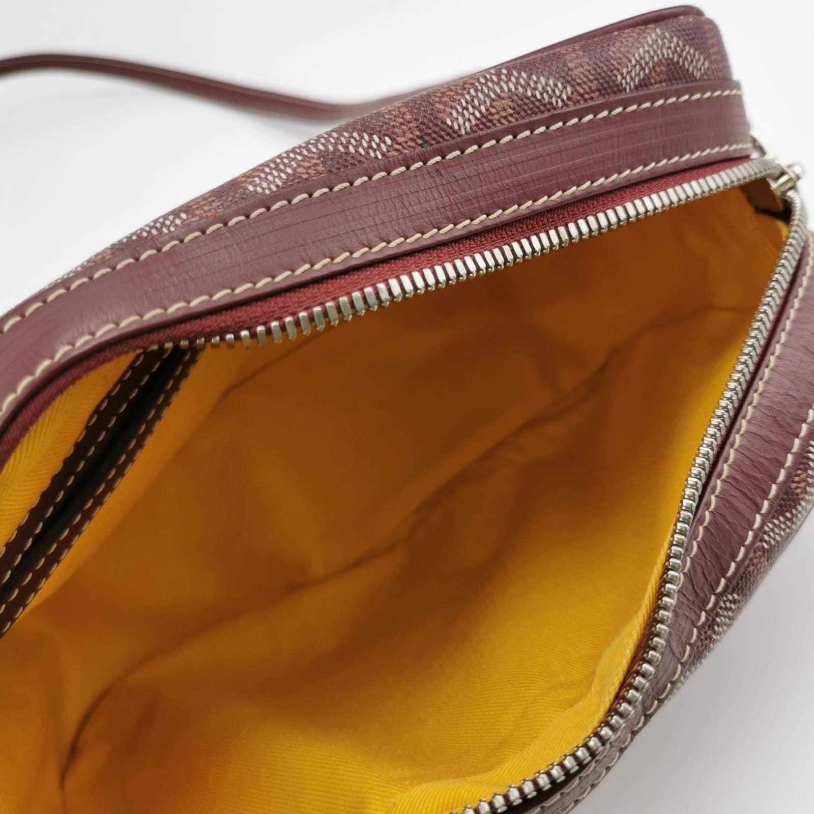 Goyard Cap Vert Crossbody Goyardine Burgundy 2