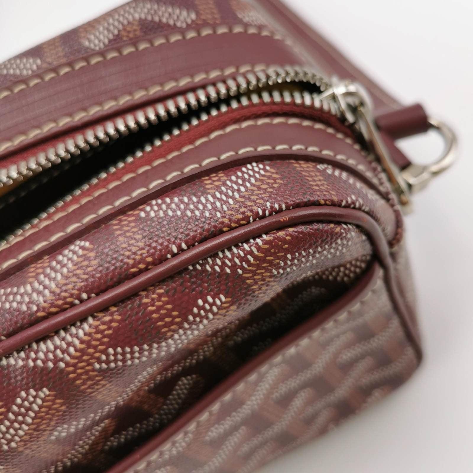 Goyard Cap Vert Crossbody Goyardine Burgundy 4