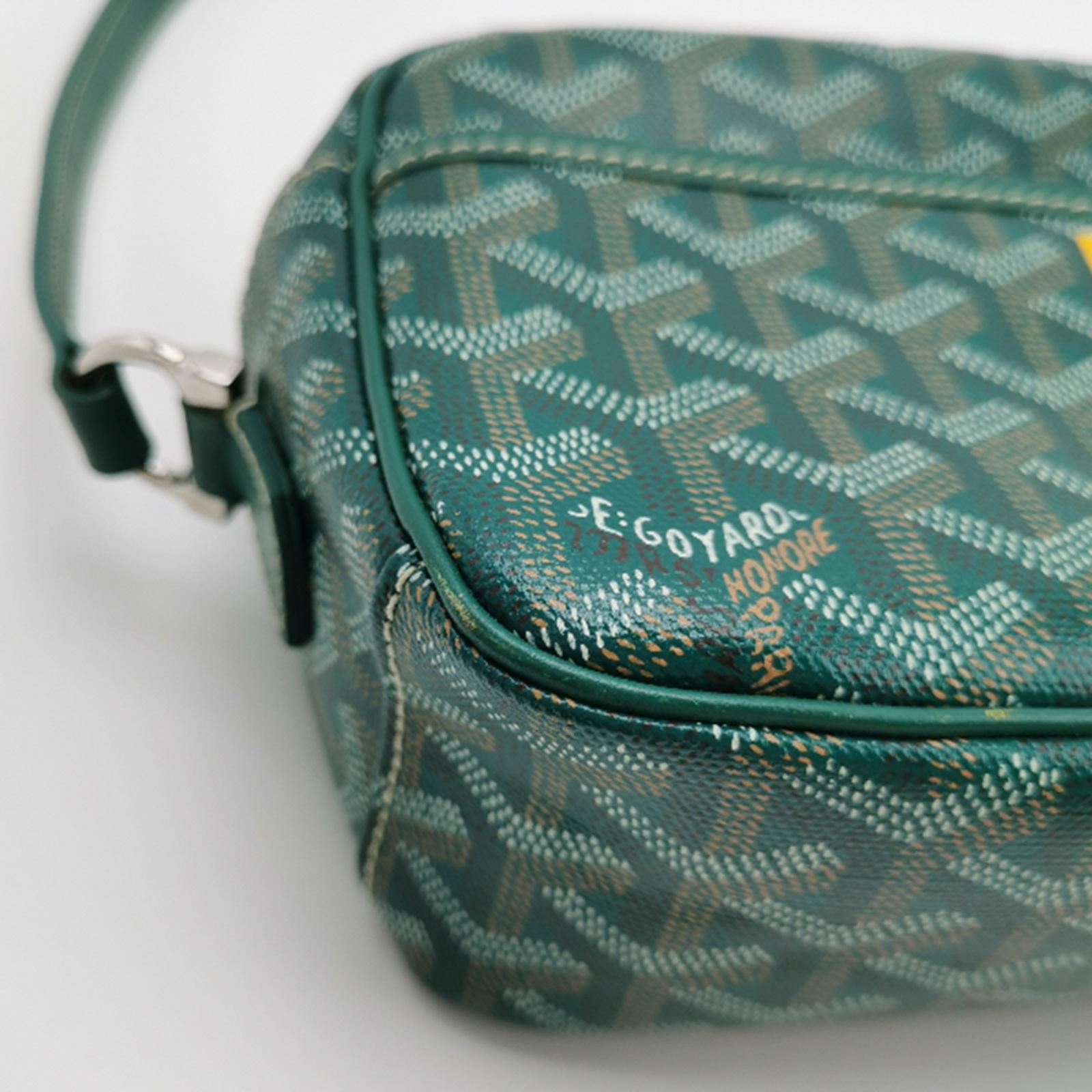Goyard Cap Vert Crossbody Goyardine Green 6