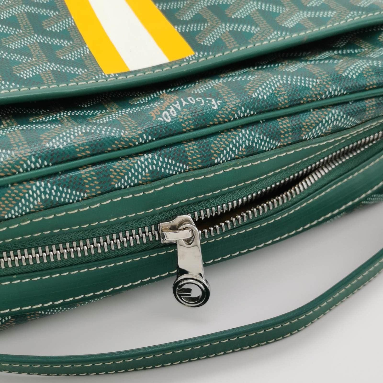 Goyard Cap Vert Crossbody Goyardine Green 7