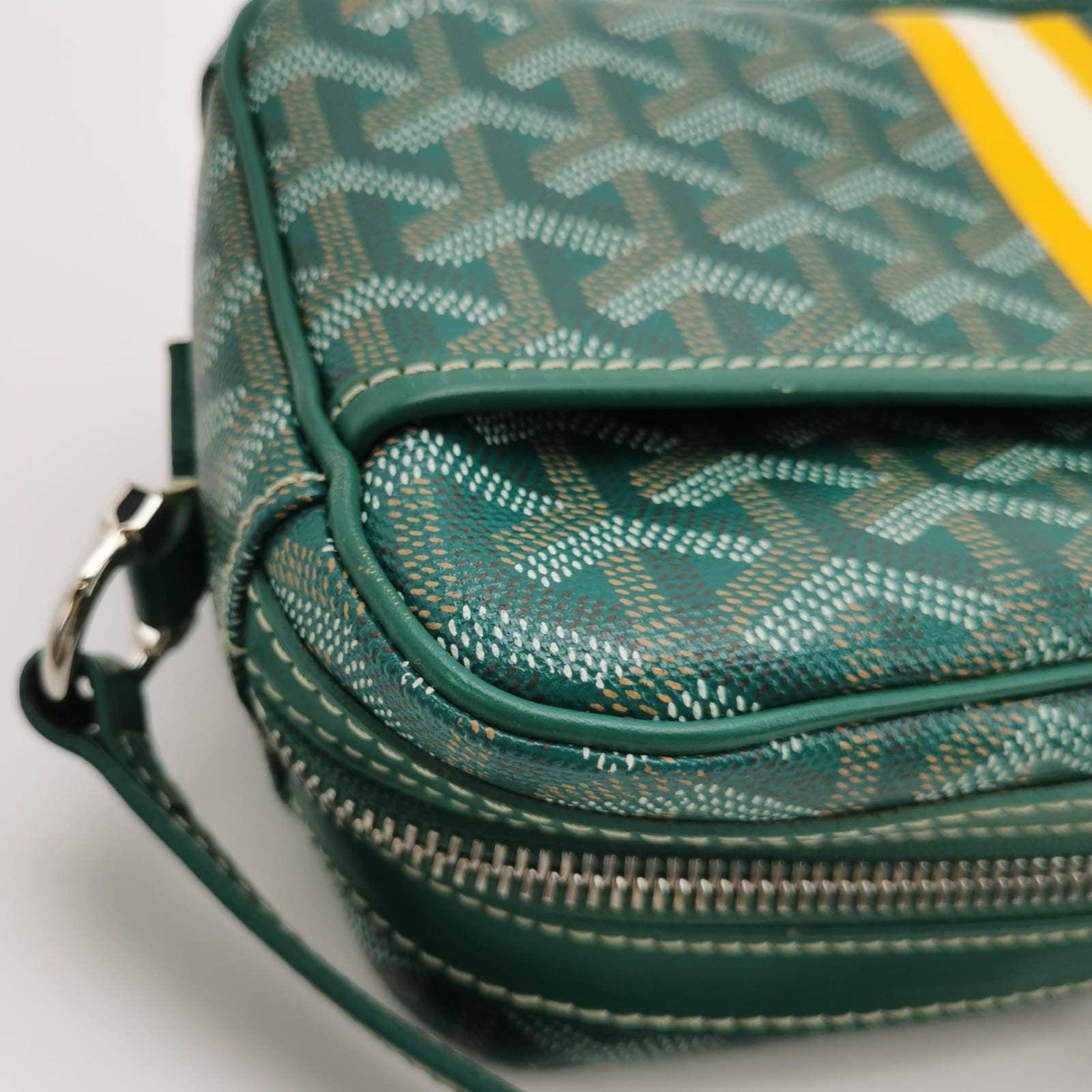 Goyard Cap Vert Crossbody Goyardine Green 11