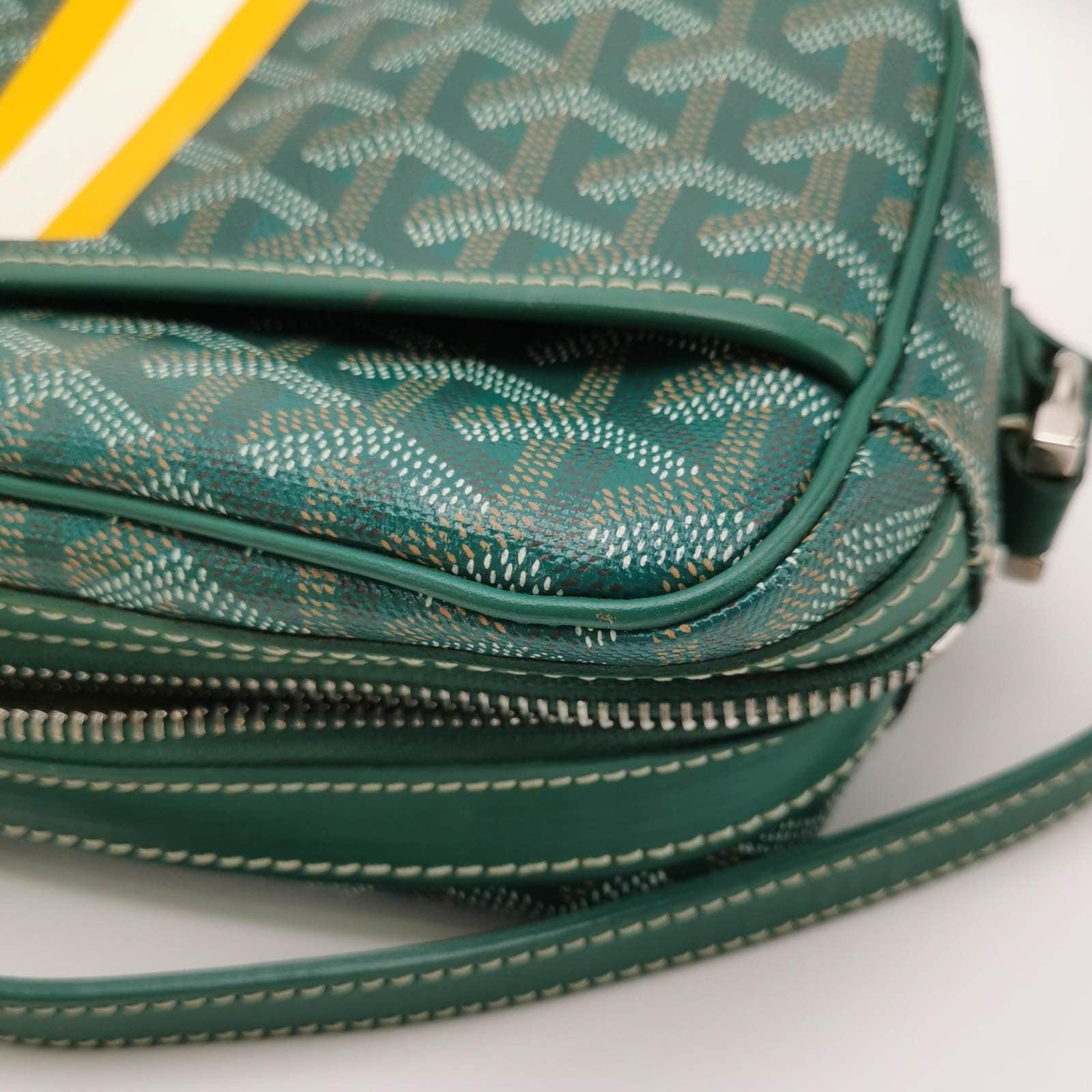 Goyard Cap Vert Crossbody Goyardine Green 12