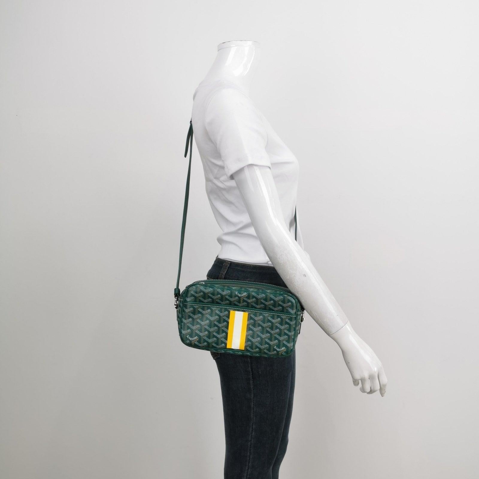 Goyard Cap Vert Crossbody Goyardine Green These are professional photos of the actual bag offered by Luxbags. The Cap-Vert bag serves as an optimal urban companion for keeping essential items neatly organized and easily accessible. Its compact size