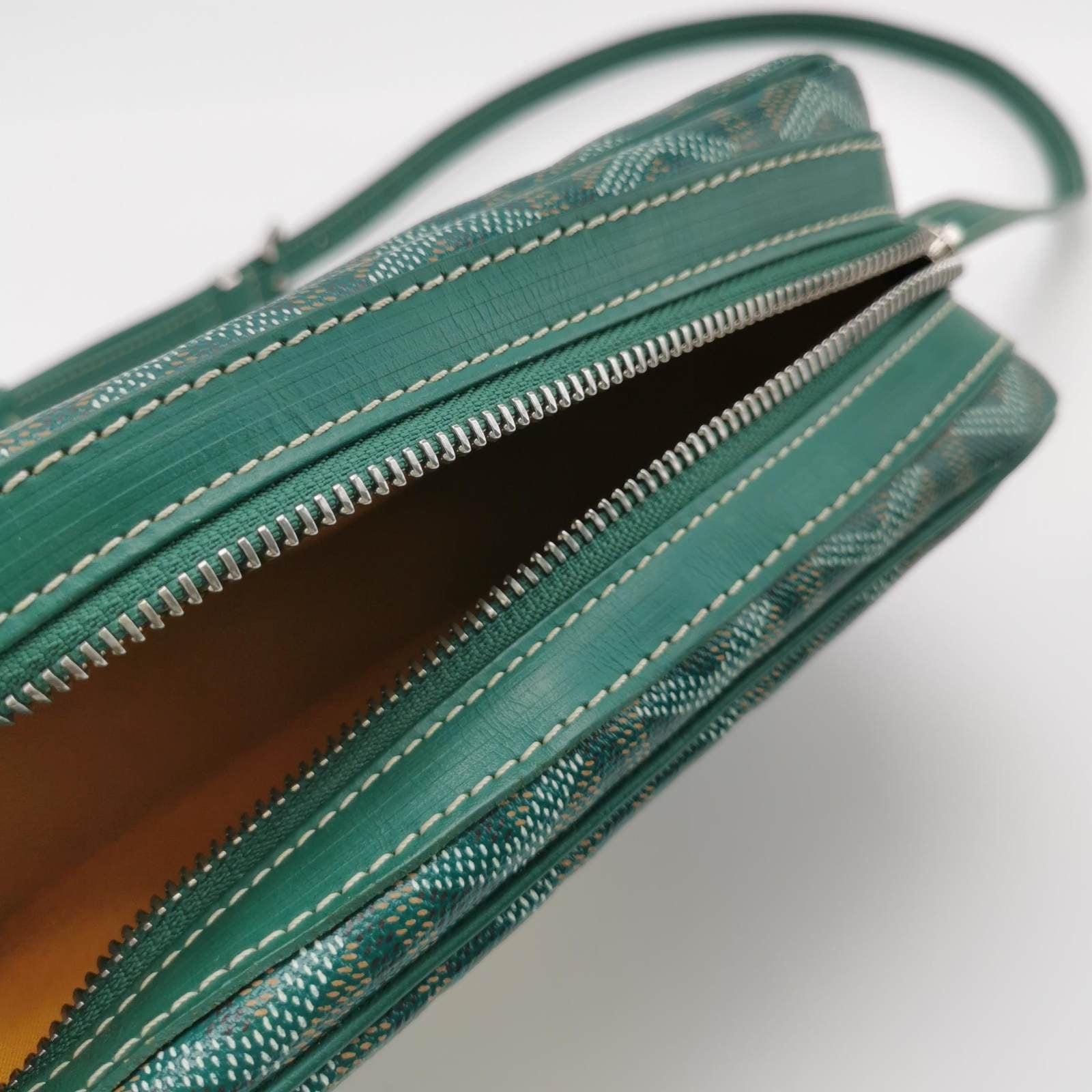 Goyard Cap Vert Crossbody Goyardine Green 4