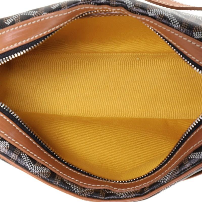 Black Goyard Cap Vert Handbag Coated Canvas