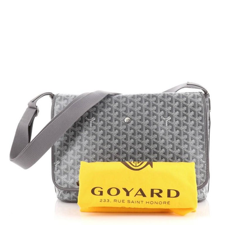 Goyard Capetien Coated Canvas Messenger Bag Grey - Hot Deals