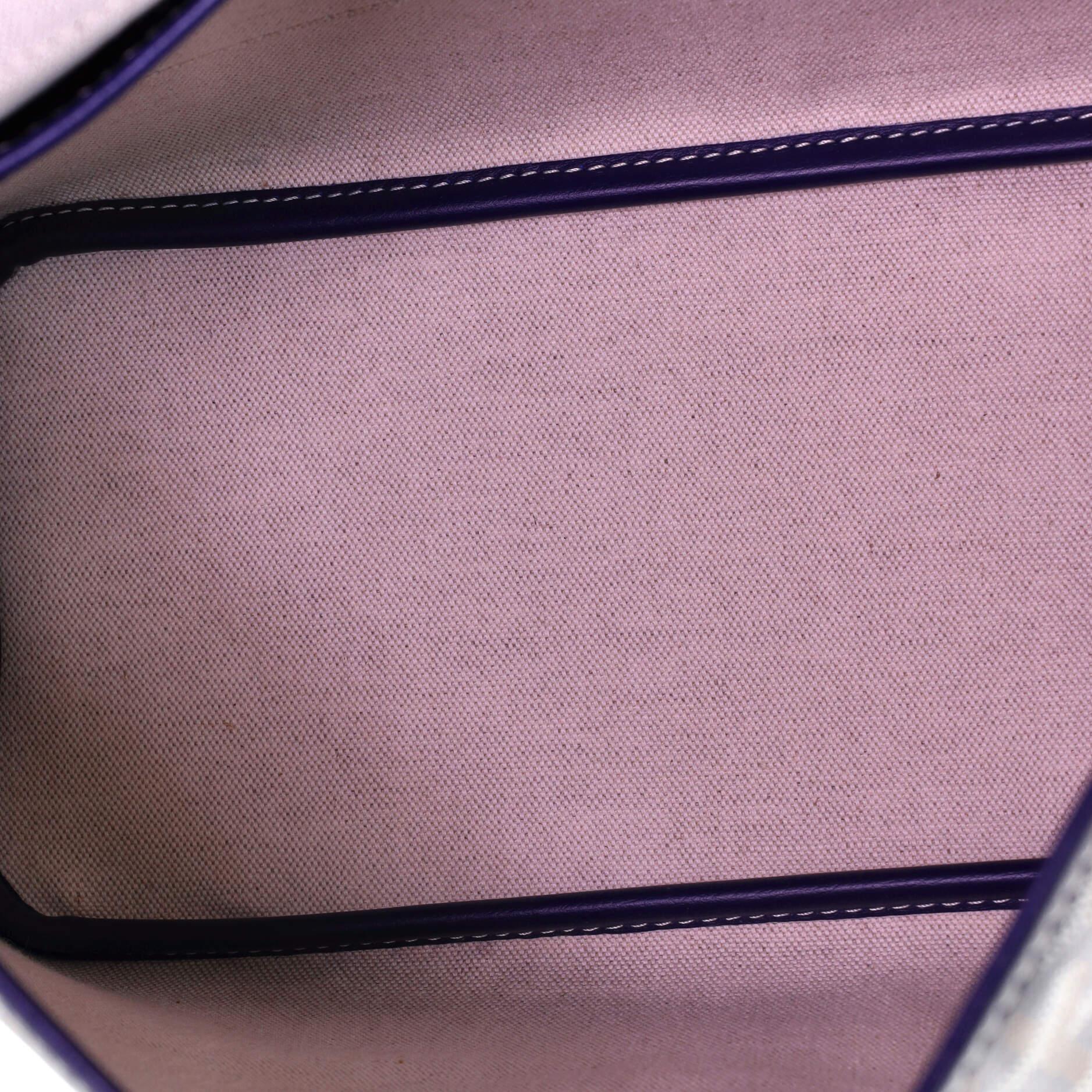 Goyard Capetien Messenger Bag aus beschichtetem Segeltuch (Schwarz)
