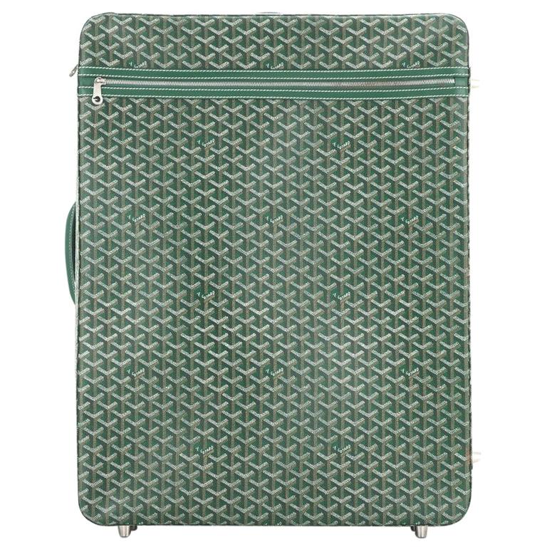 Goyard Carry On Trolley Rolling Luggage Coated Canvas MM at 1stDibs
