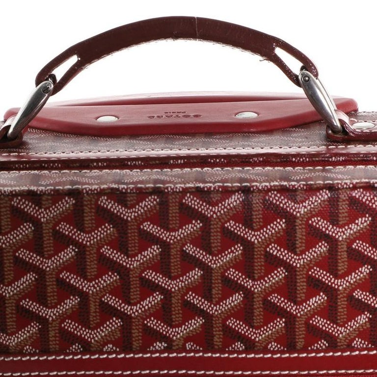 Goyard Carry On Trolley Rolling Luggage Coated Canvas MM at 1stDibs