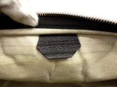 Goyard Chevron Goyardine Fidji Hobo 230935 Black Coated Canvas Shoulder Bag