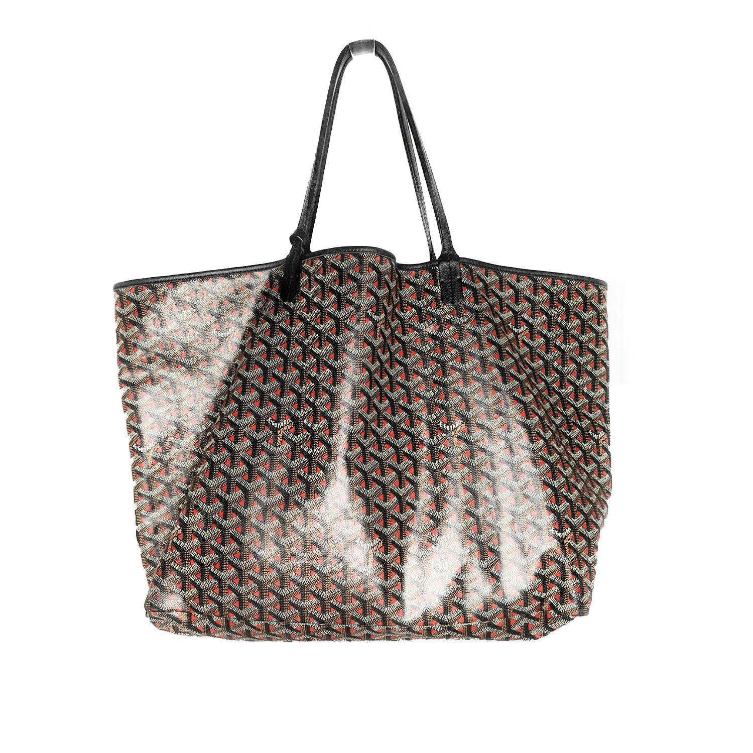 This special bag is the largest size of the line and features a classic relaxed tote structure. The bag is crafted from Goyard Paris special edition goyardine canvas with a unique background color that gives the illusion of seeing through the canvas