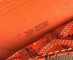 Goyard Chevron St. Louis with Pouch 867994 Orange Coated Canvas Tote