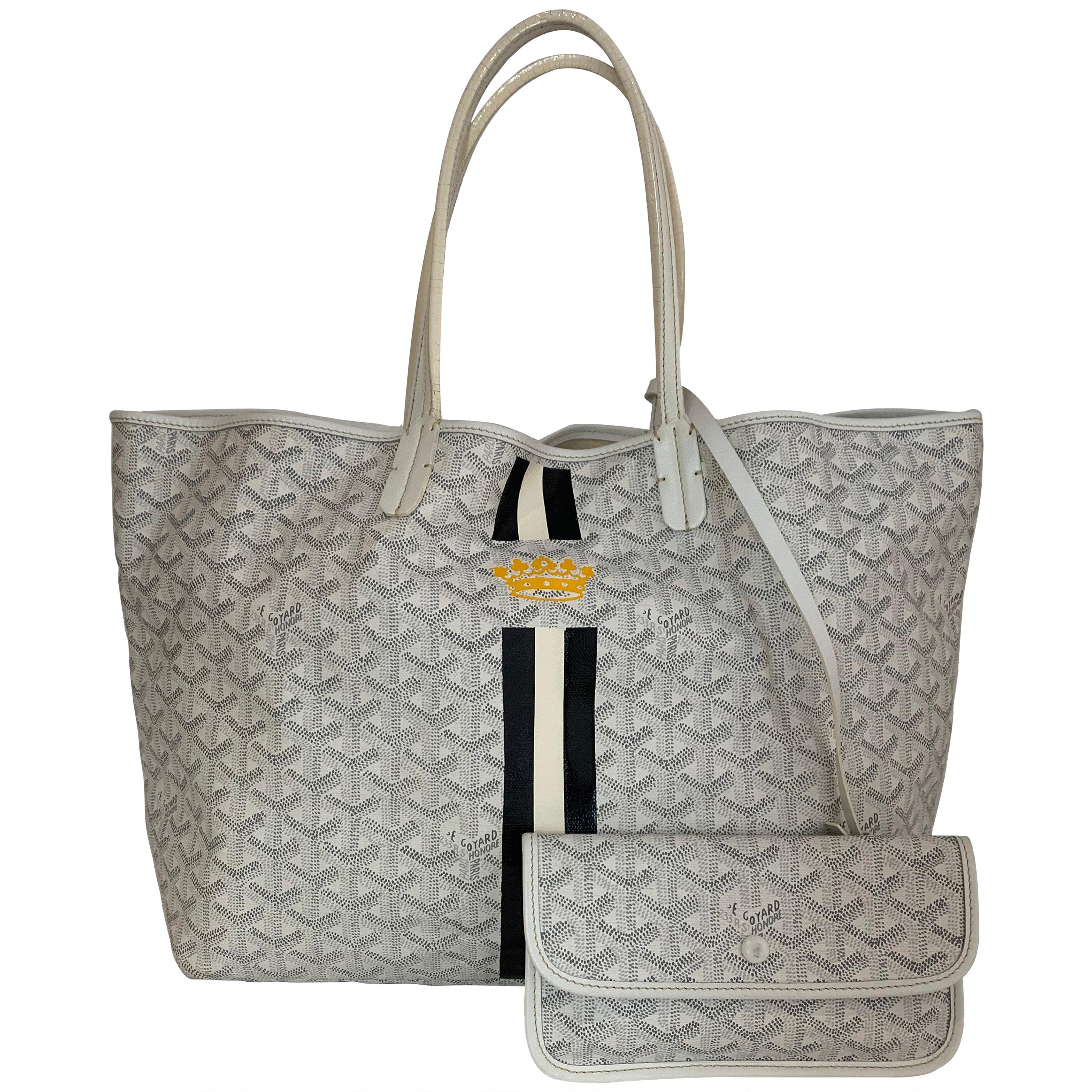 Maison Goyard Saint Louis PM Bag (White/Cream), Luxury, Bags