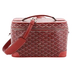 Goyard Convertible Cosmetic Train Case Coated Canvas