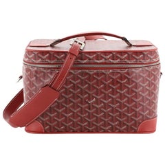 Goyard Convertible Cosmetic Train Case Coated Canvas