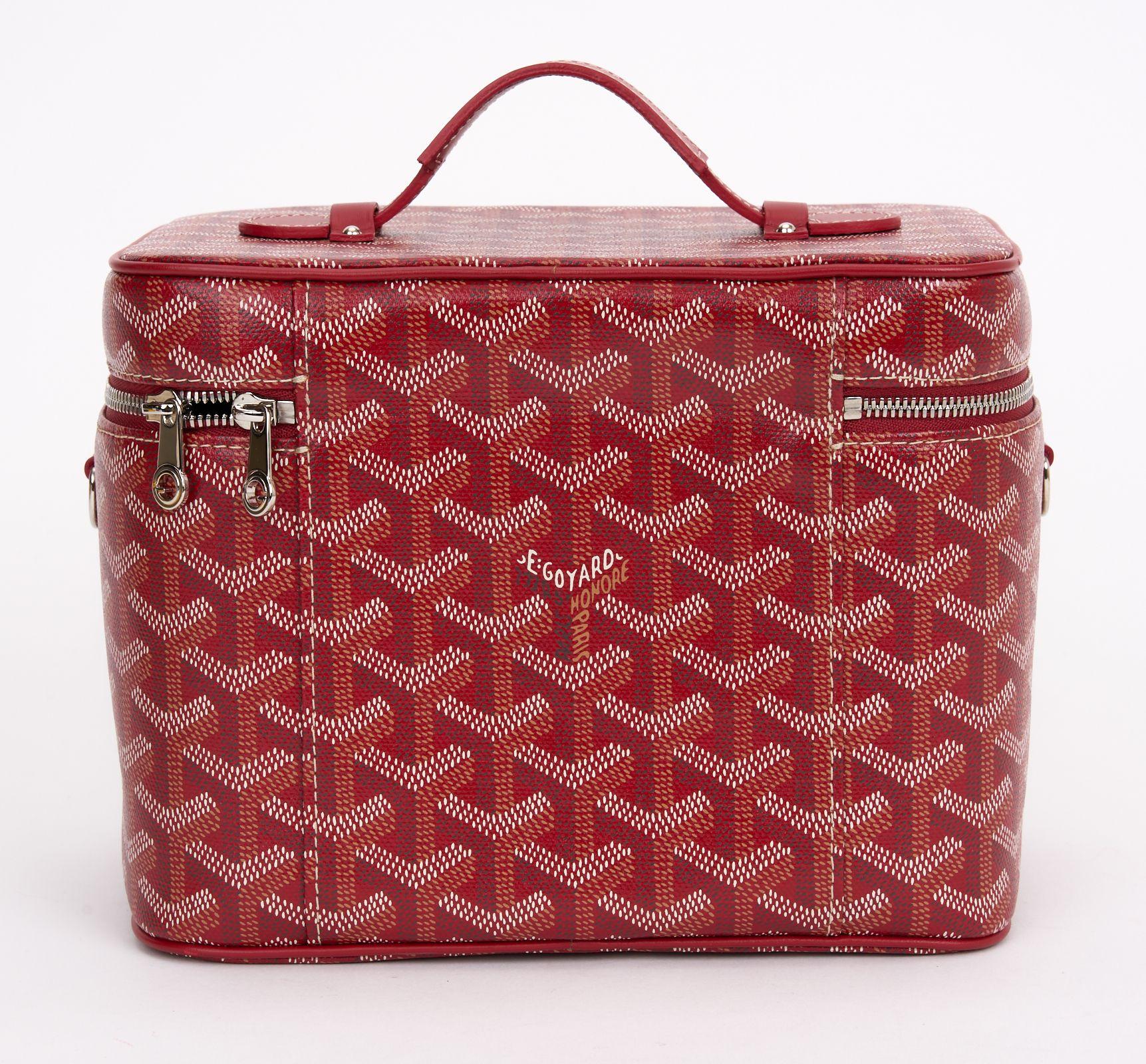 Goyard Convertible Cosmetic Train Case In Excellent Condition For Sale In West Hollywood, CA