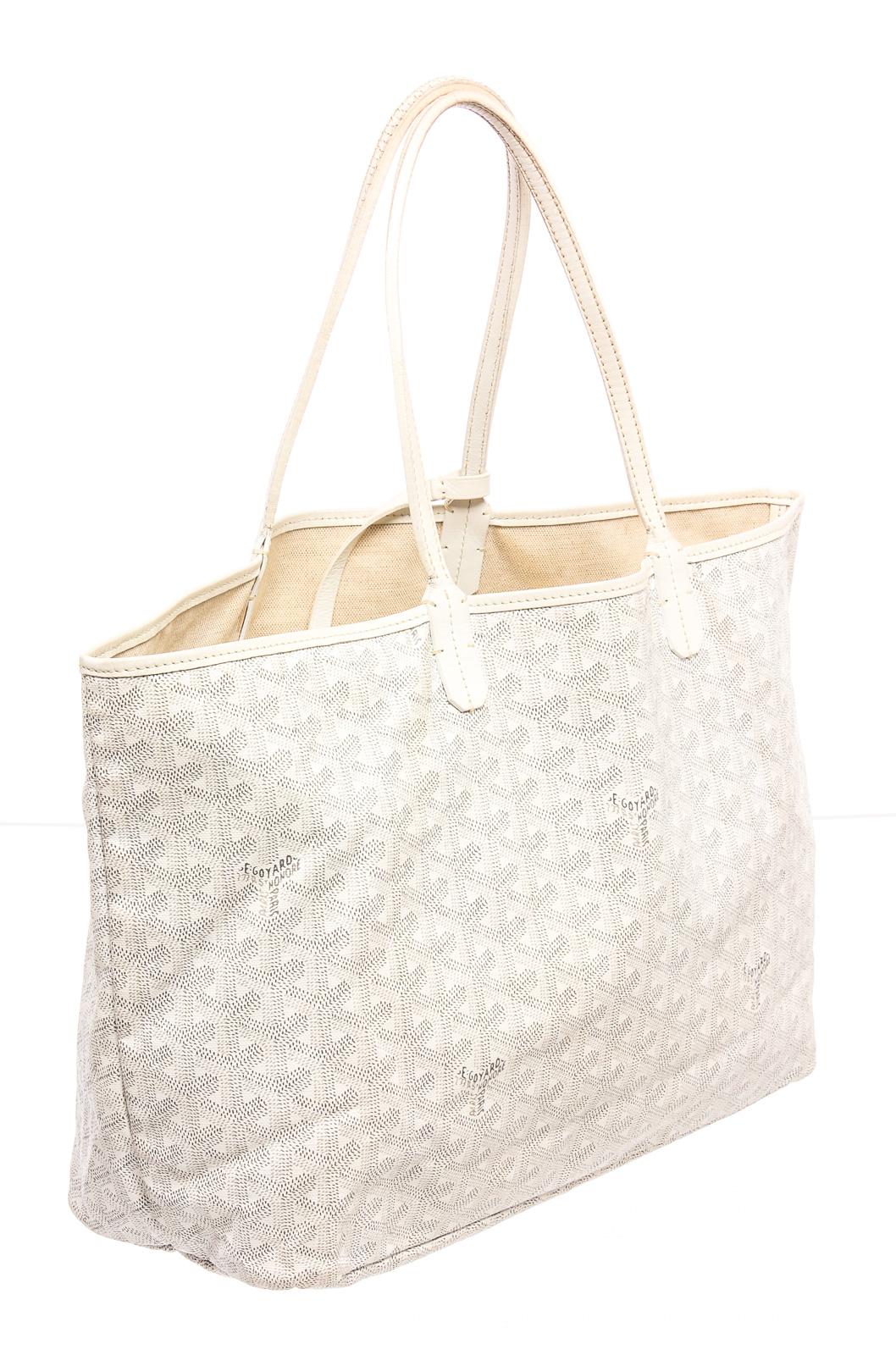 Goyard Cream Goyardine St. Louis PM Tote at 1stDibs | goyard beige ...