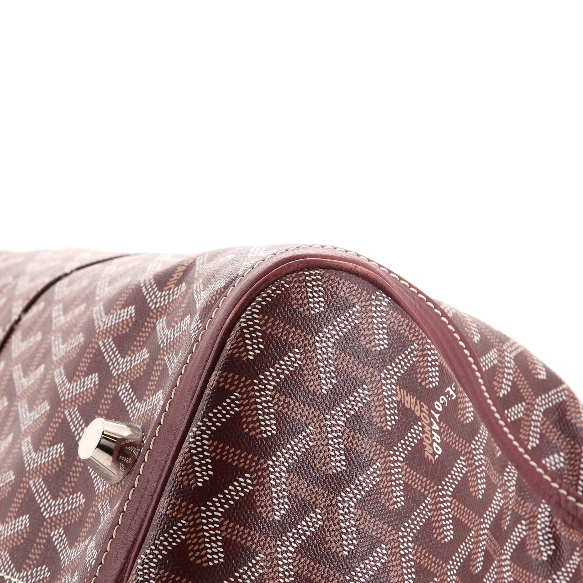 Brown Goyard Croisiere Bag Coated Canvas 45