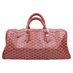 Goyard Croissière handbag in red monogram canvas