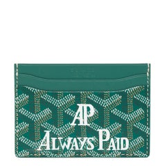 Goyard Customised Pink Panther Green Saint-Sulpice Cardholder