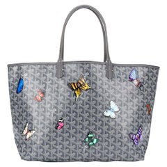 Goyard Customized Grey 'Butterflies' Monogram St Louis PM Bag