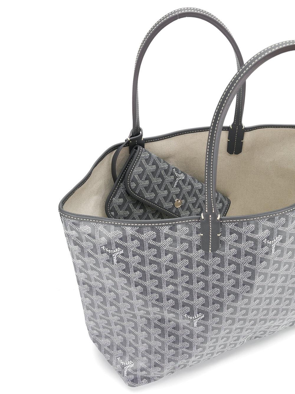 Gris  Goyard sac gris « Girl with Balloon » personnalisé St Louis PM en vente