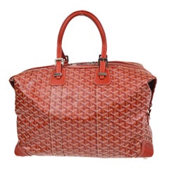 Goyard Duffle Boeing 45 Travel Handbag in Red 67461