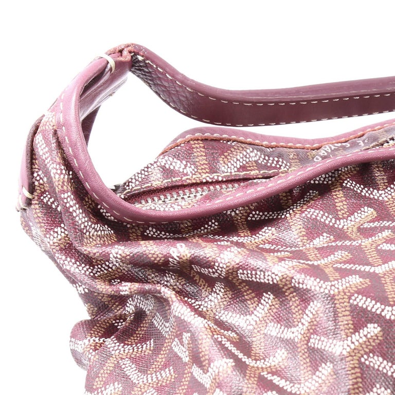 Goyard Blue Chevron Print Coated Canvas Fidji Hobo Bag - Yoogi's Closet